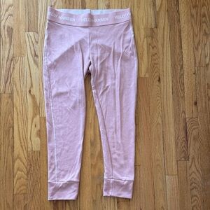 Helly Hansen sz XL Light Pink merino blend Leggings base layer great condition